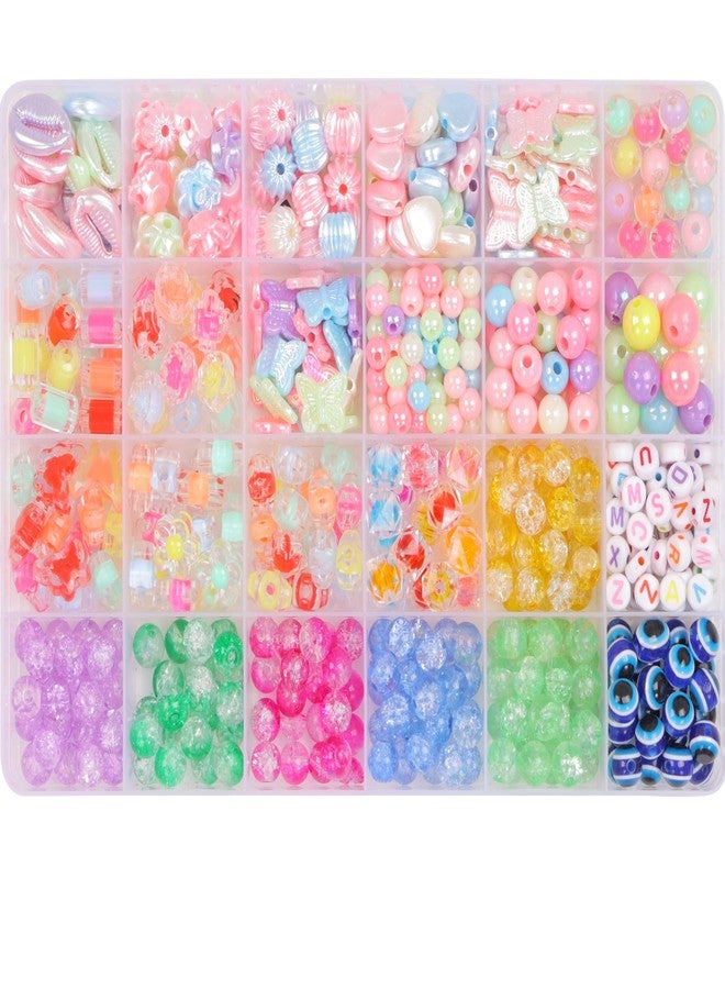 ambitieux DIY Bracelet Making Kit - 24 Colorful Beads, 10m Elastic Thread, Jute Bag, and Cutter - Gift for Girls Birthdays (Double Beads Multicolor) - Image 5